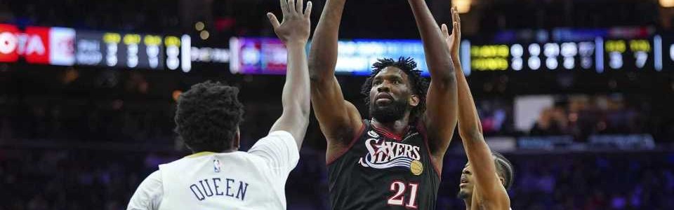 开云平台登录-乔治禁赛！恩比德40+11率76人力克鹈鹕 贝34分锡安6中2